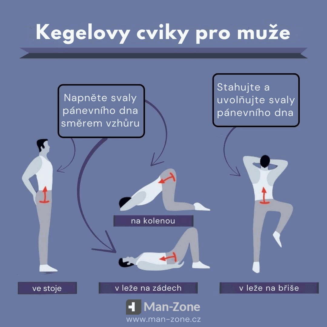 infografika-kegelovy-cviky-pro-muze-ve-stoje-na-kolenou-v-leze-na-zadech-v-leze-na-brise-napnuti-a-uvolneni-svalu-panevniho-dna-navod-jak-zvysit-kontrolu-nad-predcasnou-ejakulaci