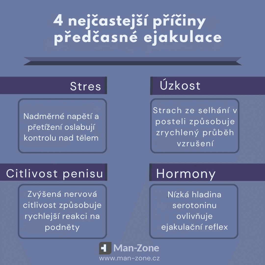 infografika-priciny-predcasne-ejakulace-stres-uzkost-citlivost-penisu-hormonalni-nerovnovaha-nedostatek-zkusenosti